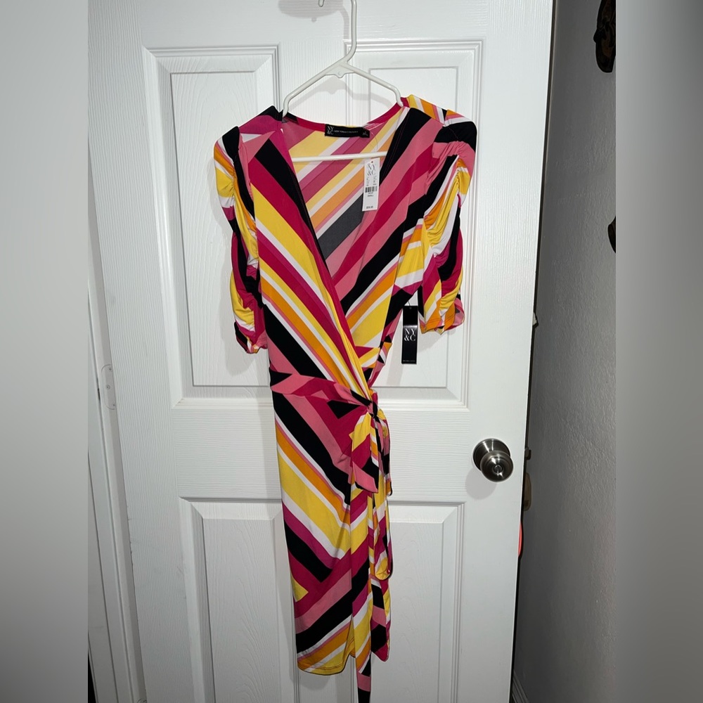 Beautiful wrap around dress.